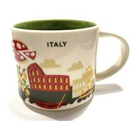 STARBUCKS Italy You Are Here Yah Coffee Mug Green