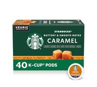 Starbucks K-Cup Coffee Pods-Caramel Flavor Coffee-100% Arabica-1 Box (40 subs)