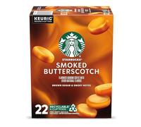 Starbucks K-Cup Coffee Pods, Smoked Butterscotch Flavored for Keurig Makers, 100% Arabica, Limited Edition, 1 Box (22)