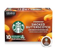 Starbucks K-Cup Coffee Pods, Smoked Butterscotch, Naturally Flavoured Coffee for Keurig Coffee Machines, 100% Arabica, Limited Edition, 1 Box (10 Capsules)