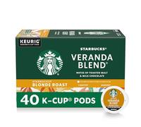 Starbucks K-Cup Light Roast Coffee Pods - Keurig Brewers Veranda - 1 Box (40 Capsules)