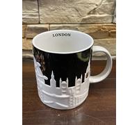 STARBUCKS London Mug with Relief Design Height 10.5 cm Diameter 9.3 cm Stoneware Dishwasher and Microwave Safe