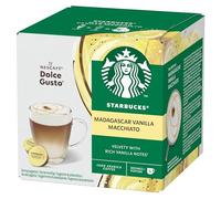 STARBUCKS Madagascar Vanilla Macchiato Coffee Pods by Dolce Gusto, 36 Flavoured Coffee Capsules (3 packs) | Sold by Bargain Hub