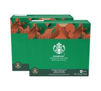 Starbucks Medium Roast Instant Coffee Sachets 50 Pack (Pack of 2) - Smooth Rich Blend