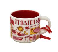 Starbucks Miami Been There Collection Ceramic Coffee Demitasse Ornament 2 Oz