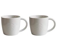 STARBUCKS Mug Short Fore Here Series White Collectors Set Variations - 2 - Short/8oz/227ml