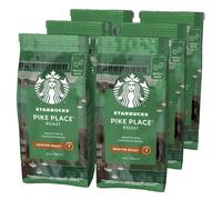 Pike Place Roast, Medium Roast, Whole Bean Coffee, 200 g (Pack of 6)