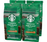STARBUCKS Pike Place Roast, Medium Roast, Whole Bean Coffee 450g (Pack of 4)