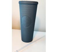 Starbucks Plastic 2021 Black Matte Studded Venti Tumbler, 24 oz