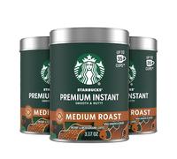 Starbucks Premium Instant Coffee - Medium Roast - 100% Arabica - 3 Tins (up to 120 cups total)