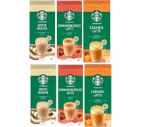Starbucks Premium Instant Coffee Variety Pack (Pack of 6, Each Pack 5 Sachets, Total 30 Sachets)