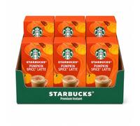 Starbucks Pumpkin Spice Latte Instant Coffee Sachets 4 x 24g 6-Pack Bundle | Limited edition pumpkin spice latte sachets with creamy coffee and warming seasonal spice flavours for a cosy drink at home.