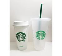 Starbucks Reusable Duo: 24 oz Cold Beverage Tumbler and 16 oz for Hot Drinks