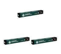 STARBUCKS Ristretto Shot by Nespresso, Dark Roast, Coffee Capsules (10 Capsules) (Pack of 3)