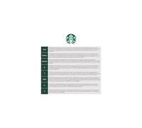 STARBUCKS Ristretto Shot by Nespresso Dark Roast Coffee Capsules 10 x 10 100 Capsules