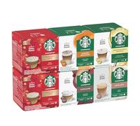 STARBUCKS Seasonal White Coffee Cup Variety Pack by NESCAFÉ Dolce Gusto, Coffee Capsules 6 x 12 (72 Capsules) - Amazon Exclusive
