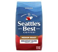 Starbucks Seattle's Best Coffee Breakfast Blend Medium Roast Ground Coffee, 12-Ounce Bag