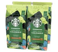 STARBUCKS Single-Origin Colombia, Medium Roast, Whole Bean Coffee 450g (Pack of 4)