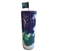 Starbucks Siren Mermaid Pearlescent Purple Venti 24oz Hot Cold Cup Double Walled Tumbler with Lid For Straw or Sip 2025