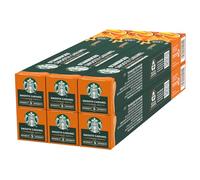 STARBUCKS Smooth Caramel Flavoured Coffee by Nespresso, Blonde Roast, Coffee Capsules 6 x 10 (60 Capsules)