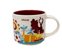Starbucks Spain You Are Here Yah Collection Coffee Mug White