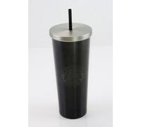 Starbucks Stainless Steel Venti 24-Ounce Double Walled cold cup Tumbler (Black)