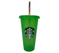 STARBUCKS Summer 2023 Green Color Changing Reusable 24oz Cold Cup