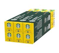 STARBUCKS Sunny Day Blend by Nespresso, Blonde Roast, Coffee Capsules 6 x 10 (60 Capsules)