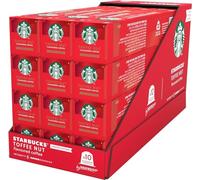 STARBUCKS Toffee Nut Flavoured Coffee Capsules by Nespresso, Blonde Roast Coffee, Pack of 12 x 10 Pods (120 Capsules)