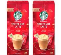 Starbucks Toffee Nut Latte Limited Edition Premium Instant Coffee 2 Pack Bundle
