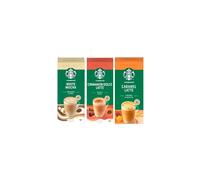 Starbucks Variety Pack Premium Instant Coffee Sachets Flavours inc White Mocha Caramel Latte and Cinnamon Dolce Pack of 3 Each Pack 5 Sachets Total