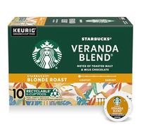 Starbucks Veranda Blend Blonde Roast Single Cup Coffee for Keurig Brewers, 10 Count