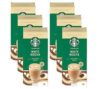 Starbucks White Mocha Premium Instant Coffee, 5 Sachets, (Pack of 6, Total 30 Sachets)