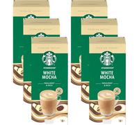 Starbucks White Mocha x5 Premium Instant Coffee Sachets - Pack of 6 (Total 30 Sachets) Rich White Chocolate Taste