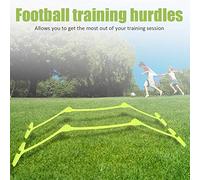 Starbun Football Training Tool - 2pcs Football Soccer Agility Speed Training Aids Adjustable Hurdles Yellow