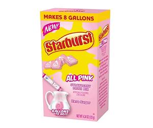 Starburst All Pink Strawberry Zero Sugar Drink Mix Makes 8 Gallons 123g (4.34 OZ)
