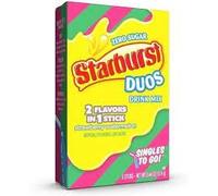 Starburst Duos Strawberry Watermelon On The Go Singles 6 Satchets 12.4g | Pack Of 2