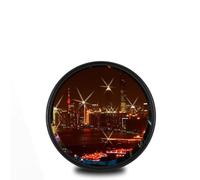 Starburst Effect Filter - 8 Line Cross Starlight Lens for SLR Cameras - Creative Photography Accessories (55mm)