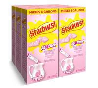Starburst Gallons To Go Powdered Drink Mix, 8-Count Box (6 Pack), All Pink Strawberry - Low Calorie and Zero Sugar Drink Mix, Each Stick Makes 1 Gallon-Sized Pitcher