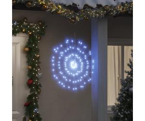 Starburst LED Lights Copper 280 LEDs Cold White 17cm 2pc Remote Timer Waterproof