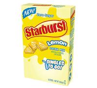 Starburst Lemon Drink Mix, Singles to Go, Zero Sugar, Low Calorie, 6 Sticks