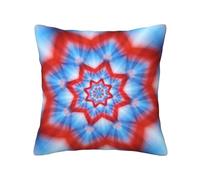 Starburst Mandala Print Throw Pillow Covers with Hidden Zipper, All Season Square Pillow Covers for Home Decor