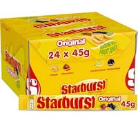 Starburst Original Chewy Sweets, Juicy Mixed Fruit Flavours (Pack Of 24s x 45g, Original)