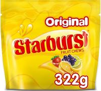 Starburst Original Fruit Chews Sweets Pouch Bag 322g, 65 Pieces