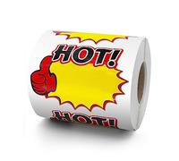 Starburst Sign Price Tags Stickers 4 x 3 Inches Self-Adhesive Blank Sale Sticker Writable Removable Waterproof Labels for Retail Store Garage Business 500 PCS