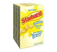 Starburst Singles To Go Powdered Drink Mix, Lemon, 3 Boxes with 6 Packets Each - 18 Total Servings, Sugar-Free Drink Powder, Just Add Water, 6 count (Pack of 3)