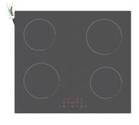 STARCHARTS 59cm Built-in Induction Hob 4 Zones Matte Black Glass with Timer