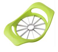 Starchef Apple Fruit Cutter,Slicer,Divider,Corer,Wedger,Stainless Steel,Slicer for Apples,Pears,Fruits,Ergonomic Handle, Easy Grip, Sharp Blade,One-Piece Design(12 Slices,Green)