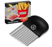 Starchef Stainless Steel Crinkle Cutter Potato Chips Vegetable Waby Maker Slier