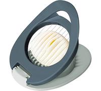 Starchef Stainless Steel Preserved Egg Ham Banana Cutter Slicer, Slice Boiled Eggs Preserved Eggs Hams Bananas Effectively（Dark Blue）